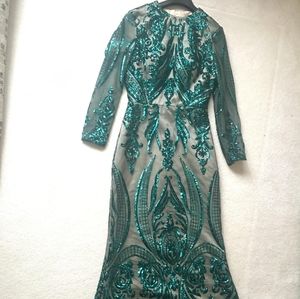 Beautiful Emerald Prom Dress